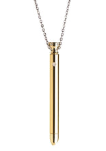 Load image into Gallery viewer, Charmed Rechargeable Stainless Steel 7x Vibrating Necklace - Gold