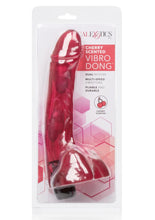 Load image into Gallery viewer, Cherry Scented Vibro Dong Multi Speed Vibrating - Red