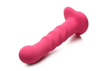 Load image into Gallery viewer, Simply Sweet Ribbed Rechargeable Dildo with Remote (Pink)