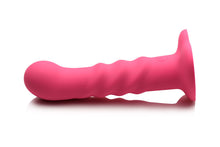 Load image into Gallery viewer, Simply Sweet Ribbed Rechargeable Dildo with Remote (Pink)