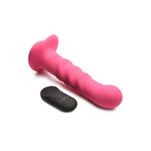 Load image into Gallery viewer, Simply Sweet Ribbed Rechargeable Dildo with Remote (Pink)