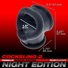 Load image into Gallery viewer, Oxballs Cocksling -2 Cock + Ball Sling - Night Edition
