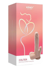 Load image into Gallery viewer, Colter App Controlled Realistic Thrusting Dido Vibrating Licker - Caramel - 8.5in