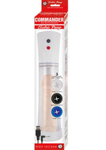 Load image into Gallery viewer, Commander Electric Rechargeable Penis Pump - Clear