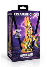 Load image into Gallery viewer, Creature Cocks Dragon Glass Dildo - Multicolor
