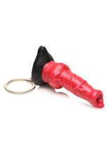 Load image into Gallery viewer, Creature Cocks Hell-Hound Keychain - Metal/Red