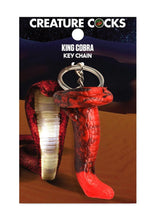Load image into Gallery viewer, Creature Cocks King Cobra Keychain - Metal/Red