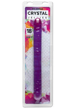 Load image into Gallery viewer, Crystal Jellies Double Dildo - Purple - 18in