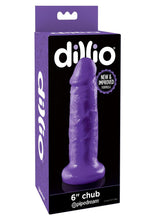 Load image into Gallery viewer, Dillio Chub Dildo - Purple - 6in