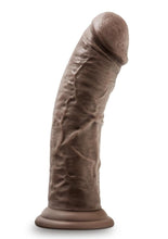 Load image into Gallery viewer, Dr. Skin Dr. Shepherd Silicone Dildo with Suction Cup - Chocolate - 8in
