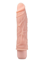 Load image into Gallery viewer, Dr. Skin Silicone Dr. David Vibrating Dildo - Vanilla - 8in