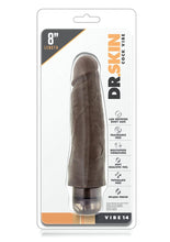 Load image into Gallery viewer, Dr. Skin Cock Vibe 14 Vibrating Dildo - Chocolate - 8in