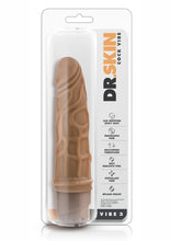 Load image into Gallery viewer, Dr. Skin Cock Vibe 3 Vibrating Dildo - Caramel - 7.25in