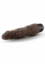 Load image into Gallery viewer, Dr. Skin Cock Vibe 4 Vibrating Dildo - Chocolate - 8in