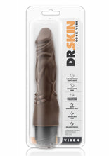 Load image into Gallery viewer, Dr. Skin Cock Vibe 4 Vibrating Dildo - Chocolate - 8in