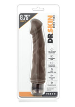 Load image into Gallery viewer, Dr. Skin Cock Vibe 6 Vibrating Dildo - Chocolate - 8.75in