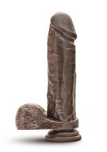 Load image into Gallery viewer, Dr. Skin Mr. Magic Dildo with Balls and Suction Cup - Chocolate - 9in