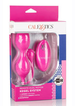 Load image into Gallery viewer, Dual Motor Kegel System Rechargeable Vibrating Silicone Kegel Balls with Remote Control - Black/Pink