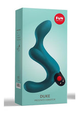 Load image into Gallery viewer, Duke Silicone Vibrating Prostate Anal Plug - Deep Sea - Blue