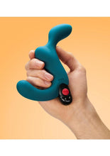Load image into Gallery viewer, Duke Silicone Vibrating Prostate Anal Plug - Deep Sea