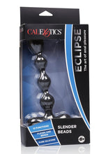 Load image into Gallery viewer, Eclips Slender Beads Silicone Flexible USB Rechargeable Anal Beads Probe Waterproof - Black - 7in