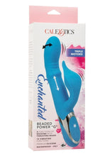 Load image into Gallery viewer, Enchanted Beaded Power G Rechargeable Silicone G-Spot Dual Vibrator - Blue