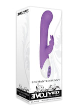 Load image into Gallery viewer, Enchanted Bunny Rechargeable Silicone Rabbit Vibrator - Purple