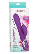 Load image into Gallery viewer, Enchanted Kisser Rechargeable Silicone Thrusting Rabbit Vibrator - Purple
