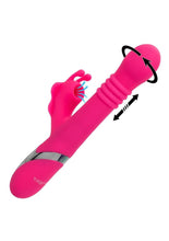 Load image into Gallery viewer, Enchanted Kissing Butterfly Rechargeable Silicone Thrusting and Rotating Vibrator with Clitoral Stimulator
