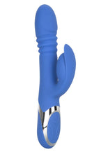Load image into Gallery viewer, Enchanted Teaser Rechargeable Silicone Thrusting Rabbit Vibrator - Blue