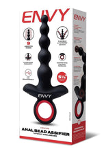 Load image into Gallery viewer, Envy Vibrating Silicone Rechargeable Anal Bead Assifier - Black