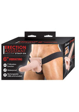 Load image into Gallery viewer, Erection Assistant Hollow Vibrating Strap-On - White - 6in