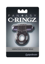 Load image into Gallery viewer, Fantasy C-Ringz Vibrating Super Cock Ring with Bullet - Black