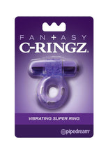 Load image into Gallery viewer, Fantasy C-Ringz Vibrating Super Cock Ring with Bullet - Purple