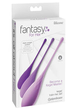 Load image into Gallery viewer, Fantasy For Her Silicone Kegel Train Her - Purple - Set