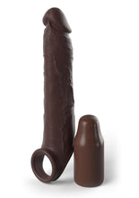 Load image into Gallery viewer, Fantasy X-Tension Elite Silicone 7in Sleeve and 3in Plug - Chocolate