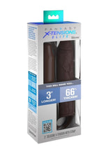 Load image into Gallery viewer, Fantasy X-Tension Elite Silicone 7in Sleeve and 3in Plug - Chocolate