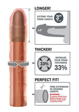 Load image into Gallery viewer, Fantasy X-Tensions Perfect 3in Extension Sleeve - Vanilla - 9in