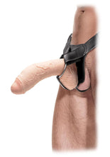 Load image into Gallery viewer, Fetish Fantasy Extreme Hollow Strap-On Dildo and Harness - Vanilla - 10in