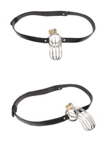 Load image into Gallery viewer, Fetish Fantasy Extreme The Prisoner Steel Cock Cage Chastity Belt with Lock