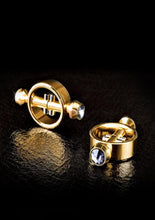 Load image into Gallery viewer, Fetish Fantasy Gold Magnetic Nipple Clamps - Gold/Metal
