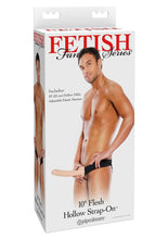 Load image into Gallery viewer, Fetish Fantasy Series Hollow Strap-On - Flesh - 10in