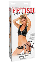 Load image into Gallery viewer, Fetish Fantasy Series Posable Partner Strap-On Dildo and Adjustable Harness - Black/Purple - 7in