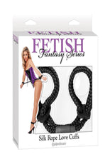 Load image into Gallery viewer, Fetish Fantasy Silk Rope Love Cuffs - Black