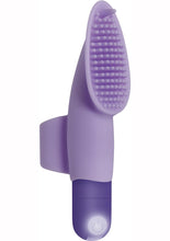 Load image into Gallery viewer, Fingerific Rechargeable Silicone Finger Bullet Vibrator with Clitoral Stimulator - Purple