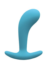 Load image into Gallery viewer, Firefly Contour Plug Silicone Butt Plug - Blue/Glow In The Dark - Medium