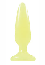 Load image into Gallery viewer, Firefly Pleasure Plug Butt Plug - Glow In The Dark/Yellow - Small