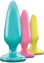 Load image into Gallery viewer, Firefly Pleasure Plug Trainer Kit Butt Plugs - Assorted Colors/Glow In The Dark