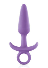 Load image into Gallery viewer, Firefly Prince Silicone Butt Plug - Glow In The Dark/Purple - Medium
