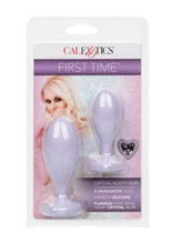 Load image into Gallery viewer, First Time Crystal Booty Duo Silicone Anal Plug - Purple - 2 Pack